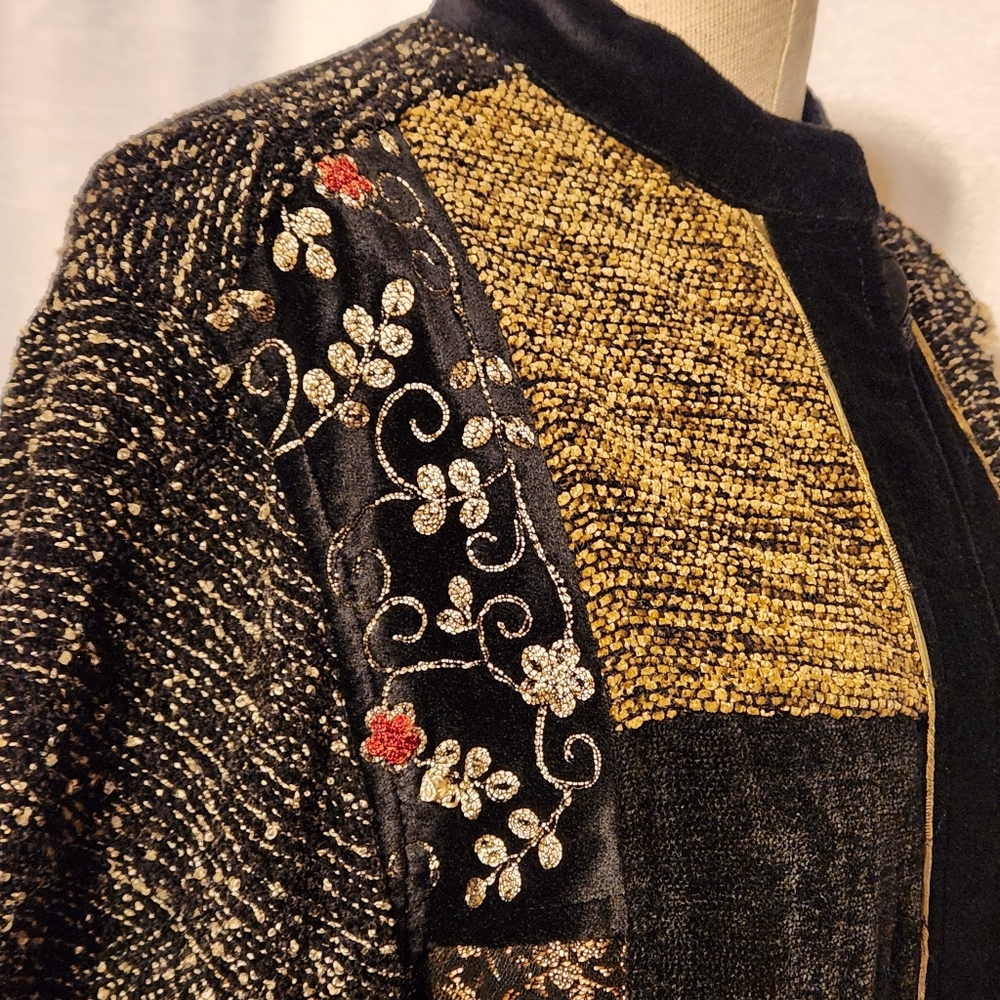 Flashback Patchwork Embroidered Vintage Chenille … - image 4